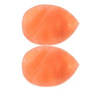 Didiseaon Lot de 2 Pierres Naturelles de Sel Rose de L'Himalaya de Cœur et Feuille - Savonnette Exfoliant Corporel et Pierre de Massage Spa pour Soin des Pieds et Visage - Savonnette