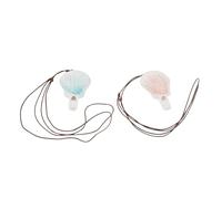 Didiseaon Lot de 2 set de Sifflets en Céramique de Coquillage Couleurs Rose et Bleu Sifflets à Eau Imitant le Chant des Oiseaux Jouets Musicaux pour Fêtes d'Anniversaire et Cotillons