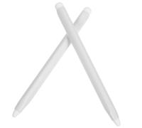 Didiseaon Lot de 2 Stylos Double Tête pour Tableau Blanc Électronique et Tablette, Stylet Capacitif Blanc en Abs, Reconnaissance Précise de L'écriture, Léger pour Réunions et Éducation