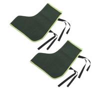 Didiseaon Lot de 2 Surchaussures de Soudage en Toile Épaisse Militaire Verte 35X29 CM Sangles Réglables Couvre-Chaussures de Sécurité Résistantes aux Étincelles pour Chaussures Sécurité