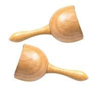 Didiseaon Lot de 2 Ventouses Massage en Bois pour Thérapie le Bois, Dispositif de Succion Solide, Outil Gua Sha Ergonomique pour Soins Corporels et Relaxation à Domicile