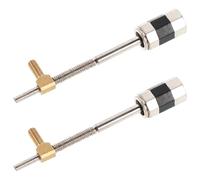 Didiseaon Lot de 2 Vis de Fixation D’Archet de Violon 4/4 et 3/4 Métal Blanc-Cuivre Longueur 61 MM Accessoire Professionnel pour Réparation et Réglage D’Archets de Violon