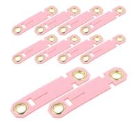 Didiseaon Lot de 20 Bagues de Marquage pour Pattes d'oiseaux Anneaux d'Identification pour Perroquets et Pigeons Taille 8 Couleur Rose Bagues Anti-Fugue Visibles pour Dressage et Suivi