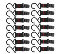 Didiseaon Lot de 20 Crochets Utilitaires pour Camping, Crochet Suspendre Extérieur en Acier Plastique, Cintre de Rangement Compact et Portable, pour Vêtements et Matériel de Camping