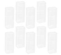 Didiseaon Lot de 26 Boîtes D’Emballage Transparentes en PVC Rectangulaires 5X5X15 CM Organisateur en Plastique Polyvalent pour Contenants Alimentaires Rangement de Petits Gâteaux et