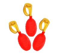 Didiseaon Lot de 3 Anneaux de Pulvérisation Rouges en Plastique Solide, Jouets à Jet d'eau pour Farces et Jeux D'arrosage en Intérieur et Extérieur, Accessoires Ludiques pour Fêtes