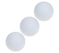 Didiseaon Lot De 3 Ballons De -Foot Et Antidérapants pour Enfants Balles De Rechange pour -Foot De Piscine Résistantes À l'usure en Abs Blanches