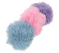 Didiseaon Lot de 3 Bonnettes Anti-vent Pelucheuses pour Micro-cravate 0,5-1,2 Cm, Pare-vent à Clip Léger et Portable, Cache-micro pour Podcast, Interviews et Streaming en Extérieur,