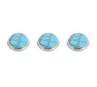Didiseaon Lot de 3 Boucles à Piston pour Trompette Petites, Cuivre Léger, Couleur Bleu Turquoise, Accessoires pour Instrument de Musique, Coussinets de Remplacement pour Trompette, Usage