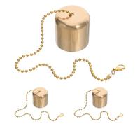 Didiseaon Lot de 3 Éteignoirs à Bougie en Laiton Massif, Capuchons d'Extinction pour Lampes à Huile, Lampes à Bouteille et Bougies, Outil Sûr Éteindre la Flamme sans Fumée, Accessoire