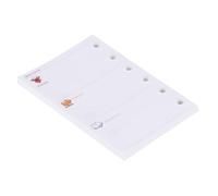 Didiseaon Lot de 3 Feuilles Mobiles Perforées A7 Recharge de Papier Lisse Compatible Classeur Agenda 6 Anneaux Papier de Remplacement pour Prise de Notes et Organisation Bureau Scolaire