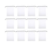 Didiseaon Lot de 30 Paquet à Chaussures de Voyage Transparents 25 X 35 Cm en Eva Mat Cordon, Organisateur de Rangement Léger et Pliable pour Valise, Rangement Pratique et Anti-Taches