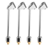 Didiseaon Lot de 4 Adaptateurs de Pompe à Air à Double Tête avec Filetage Extérieur, Raccords Rapides Étanches pour Pneus de Vélo, Moto, Voiture et Camion, Accessoires Compresseur Air