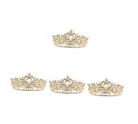 Didiseaon Lot De 4 Couronnes Brillantes Et Élégantes Pour Robe De Mariée Style Vintage Décoratives Pour Occasions Spéciales