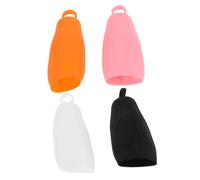Didiseaon Lot De 4 Couvercles De Bouteilles De Voyage En Silicone Élastiques Anti-fuites Pour Shampoing Gel Entretien Facile