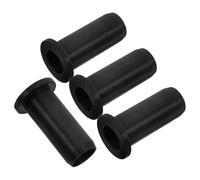 Didiseaon Lot de 4 Douilles de Dames de Nage en Plastique Noir, Manchons de Protection Multifonctionnels pour Rames de Kayak et Accessoires Bateau de Sport Nautique