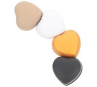 Didiseaon Lot de 4 épingles magnétiques en forme de cœur, petites et légères, pour hijab, foulards et châles, accessoires polyvalents réutilisables, fixation sans perçage, multicolore