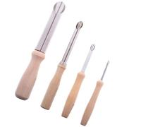 Didiseaon Lot De 4 Outils De Poinçonnage Pour L'Artisanat La Céramique La Poterie Les Trous Les Outils De Façonnage Poterie Les Emporte-Pièces Les