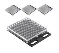 Didiseaon Lot de 4 Panneaux Réflecteurs Rectangulaires à Effet Réfléchissant pour Capteurs Photoélectriques, Accessoires Électroniques Universels, Remplacement Adapté, Finition Miroir,