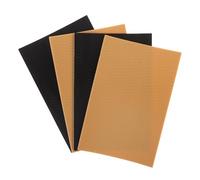 Didiseaon Lot de 4 Protège-Talons Antidérapants en Caoutchouc Noir et Nude Autocollants Épais 100X150 MM pour Talons Hauts Semelles de Protection Solide de Bruit et Confort pour