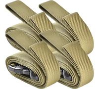 Didiseaon Lot de 4 Sangles D'arrimage Courtes Boucle à Dégagement Rapide pour Valise et Tente, Légères et Résistantes, Voyage Déménagement