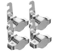 Didiseaon Lot de 4 verrous de sécurité pour boîte aux lettres, loquet de | Verrou de porte mécanique de 25 mm pour armoire, sans ompatible avec les armoires.