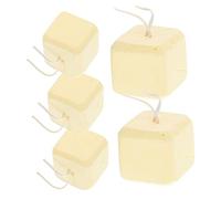 Didiseaon Lot De 5 Blocs De Dentition Carrés pour Petits Animaux Jouets à Mâcher Calcaires Naturels pour Hamster Lapin Chinchilla Cage Accessoires