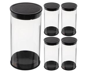Didiseaon Lot de 5 Boîtes de Golf Transparentes en Plastique, Étuis de Présentation Doubles pour 2 Balles de Golf, Porte-balles Léger et Protecteur pour Rangement et Exposition en Intérieur