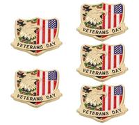 Didiseaon Lot de 5 Broches Drapeau Américain en Alliage Aigle Épingles de Revers Vintage pour Hommes Accessoires Polyvalents pour Chemises Paquet à Dos et Tenue de Fête Nationale