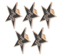 Didiseaon Lot de 5 Broches Émaillées Chapeau de Remise de Diplôme 2026 en Alliage de Zinc Solide Badges de Félicitations pour Vêtements Paquet et Décoration de Fête de Remise des Diplômes