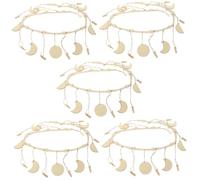 Didiseaon Lot De 5 Présentoirs Photo Muraux De Noël Guirlandes De Perles avec Clip Décoration Murale À Suspendre pour Intérieur Décoration D'Intérieur en Bois