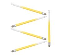 Didiseaon Lot de 5 Stylets à Double Extrémité Jaune Stylets pour Écrans Tactiles Haute Sensibilité en Fibre Textile Compatibles Téléphones et Tablettes Écriture et Dessin Précis en Mobilité
