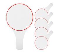 Didiseaon Lot de 5 Tableaux Blancs Portables 15×25 Cm, Palette Effaçable à Sec Simple Face en Plastique Léger, Tableau de Notation pour Juges et Vote en Réunion, Support Éducatif et Bureau