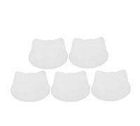 Didiseaon Lot de 5 Tapis Miniatures pour Maison de Poupée Mini Couverture en Peluche Blanche de Chat Tapis Décoratif Doux pour Chambre de Poupée Bureau ou Diorama