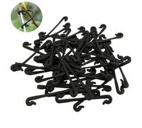 Didiseaon Lot de 50 Clips Vigne en Plastique Résistants, Liens Végétaux pour Vignes, Fixation Facile pour Serrage De Jardin, Pinces De Jardin Solide pour Plantes Grimpantes Et Culture Maraîchère