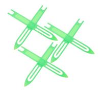 Didiseaon Lot de 6 Aiguilles en Plastique Vert pour Réparation de Filet de Pêche et Tapis, Outil de Tissage Robuste pour Projets DIY Tissage Lisse et Sûr