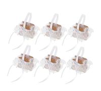Didiseaon Lot De 6 Boîtes À Bonbons En Dentelle À Bonbons Petites Boîtes À Bonbons Pour Mariage Boîtes À Dragées Boîtes À Boîtes À Bonbons Triangulaires Boîtes À