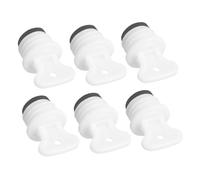 Didiseaon Lot de 6 Bouchons de Rechange en Caoutchouc Étanches pour Bouillotte Taille Moyenne 18 MM Compatibles Sachets Chauffants Accessoires pour Usage Domestique et Voyages