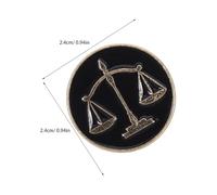 Didiseaon Lot de 6 Broches en Métal Balance Justice - Épinglettes D’Avocat et Juge Insignes du Ministère Justice pour Costumes Professionnels Présent Élève en Droit et Cérémonie