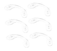 Didiseaon Lot de 6 Plaquettes de Nez en Silicone Transparent Antidérapantes pour Lunettes Ajustement Facile Compatible Montures pour Activités Taille L