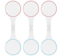 Didiseaon Lot de 6 Tableaux de Score Effaçables à Sec Portatifs, 15×25 Cm, Surface Simple Face, Palettes de Vote Cercles Bleus et Rouges, Panneaux D’affichage Pratiques pour Juges