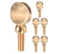 Didiseaon Lot de 6 Vis de Manche Dorées pour Saxophone Alto, Soprano et Ténor, Vis de Serrage Filetée pour Réparation et Fixation Précise du Bocal, Accessoires de Rechange pour Instruments