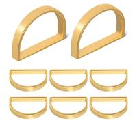 Didiseaon Lot de 8 Ronds de Serviette Dorés en Alliage de Zinc Décoratifs et Robustes Porte-Serviettes Compacts pour Décoration de Table pour Mariages Fêtes et Repas Élégants