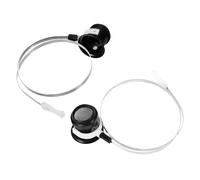 Didiseaon Loupe Frontale Serrage-tête 5X avec Boucle en Fil D’Acier, 2 Pièces, Loupe de Réparation pour Horlogers et Bijoutiers, Outil Précis pour Inspection Montres et Bijoux, Portable