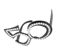 Didiseaon Lunettes D'anniversaire Noires Légères en PC pour Fête D'anniversaire, Accessoire Photobooth pour Photos Amusantes et Souvenirs Inoubliables