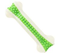 Didiseaon Mâcher pour Chien Vert en Nylon et PU, Forme Os, Résistant pour Chiots et Chiens Moyens, pour L'entraînement et Correction des Habitudes Destructrices