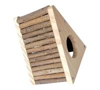 Didiseaon Maison Bois pour Hamster avec Échelle Escalade Robuste Tunnel Cachette Ronger pour Gerbils et Hamsters Nains Abri Naturel Stimulant pour Petits Animaux