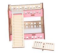 Didiseaon Maison De Jeu pour Hamster avec Échelle Et Balançoire Lit Rafraîchissant pour Petit Animal Jouet De Décompression