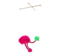 Didiseaon Marionnette à Ficelle Autruche Peluche Rose Unique Théâtre Marionnette Animale pour Garçon Fille Jeu Imagination et Créativité
