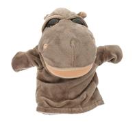Didiseaon Marionnette à Main Interactive Hippopotame Peluche avec Bouche Mobile pour Garçon Fille Expression Théâtrale et Jeux Familiaux